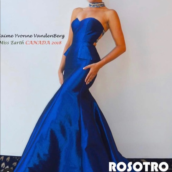 Rachel Allan Style 8000 Royal Blue Mermaid 🧜♀️ - Picture 2 of 9